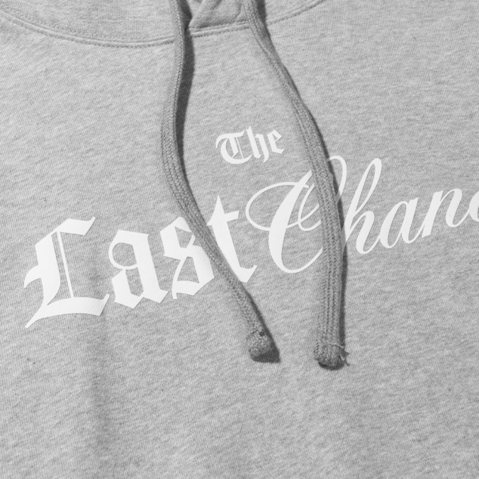 LAST CHANCE PRINT HOODIE  M/GREY
