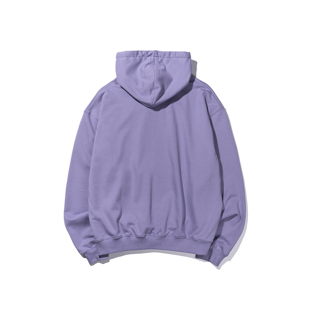 OLD FASHIONED PRINT HOODIE  PURPLE