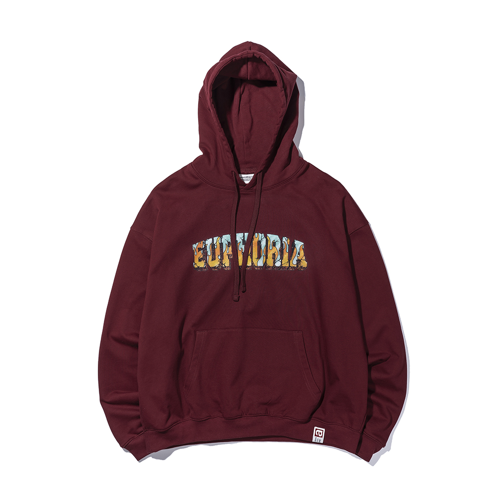 EUPHORIA HOODIE  BURGUNDY