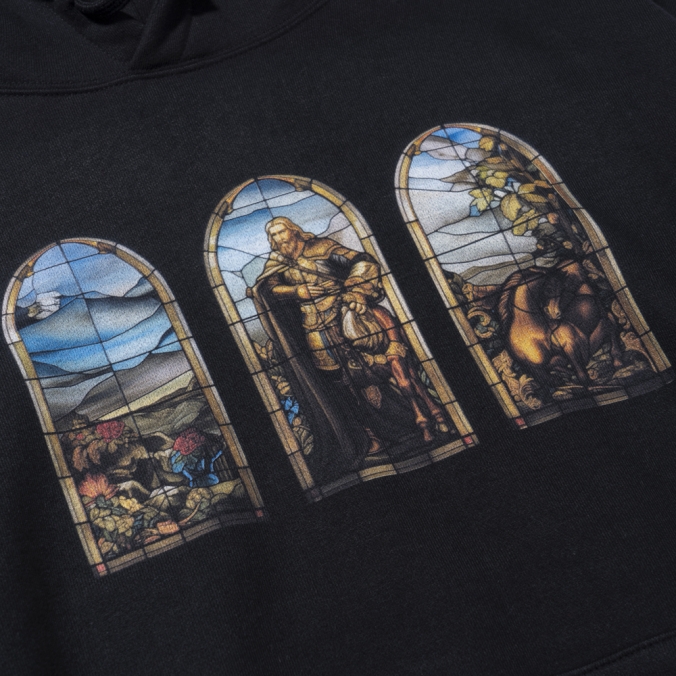 STAINED GLASS HOODIE  BLACK