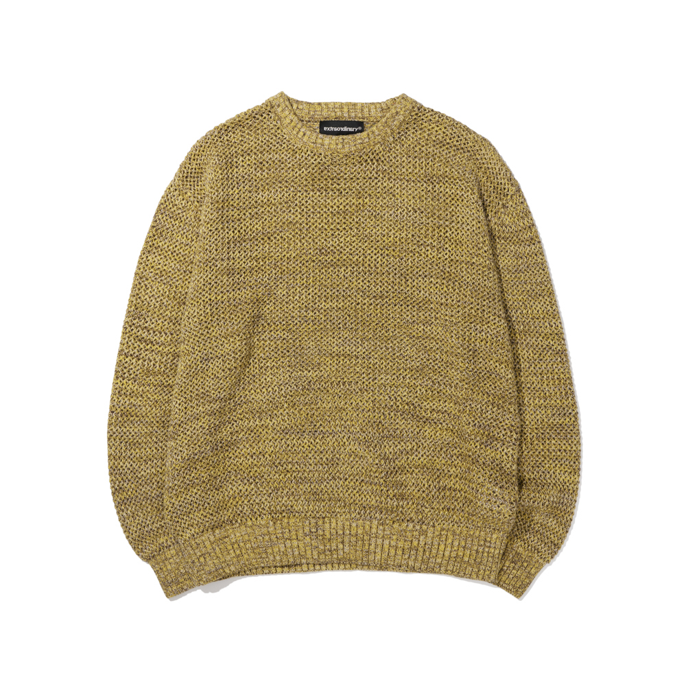 NET MIX SWEATER  YELLOW