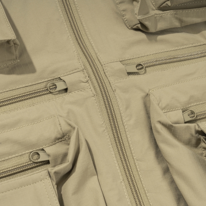 MULTI POCKET FISHING VEST  BEIGE