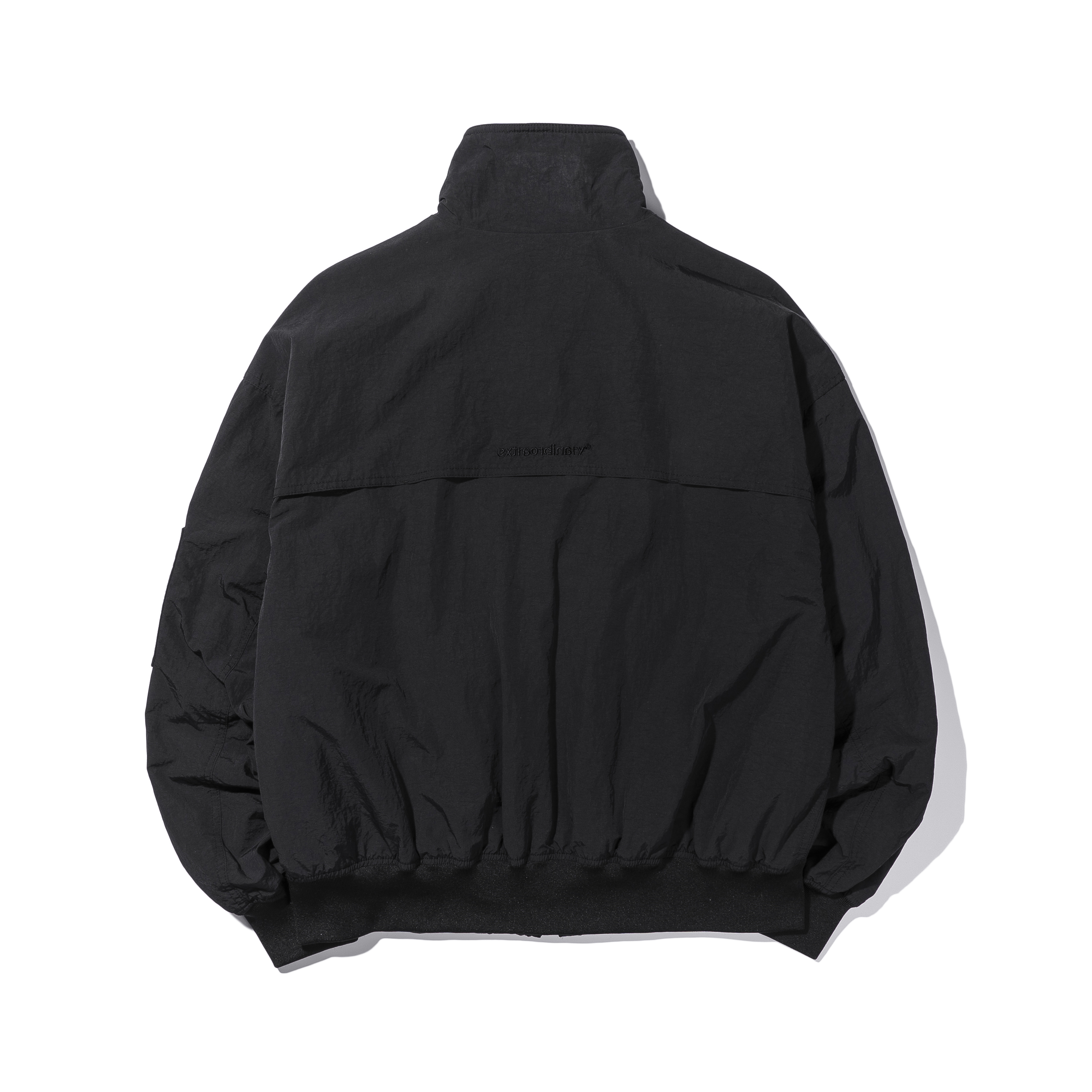 PUCKERING POCKET JUMPER  BLACK