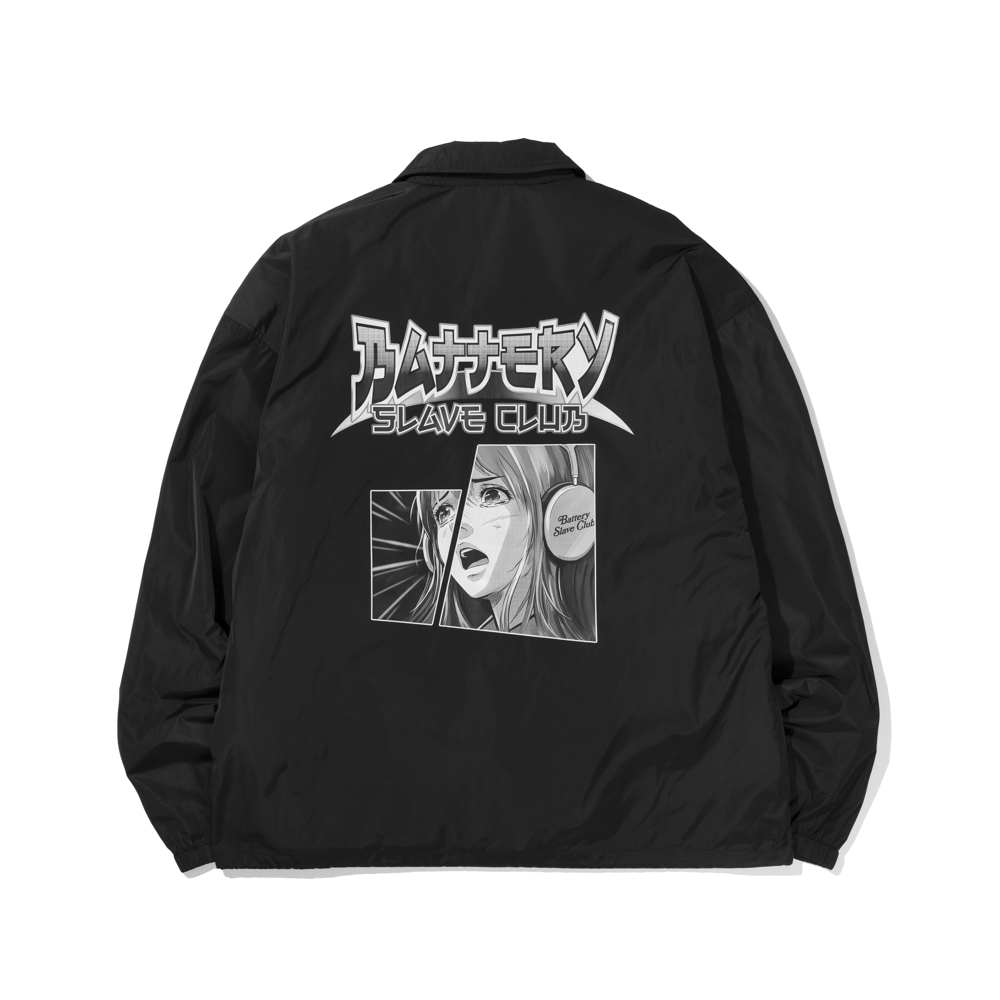 B.S.C ANIME COACH JACKET  BLACK