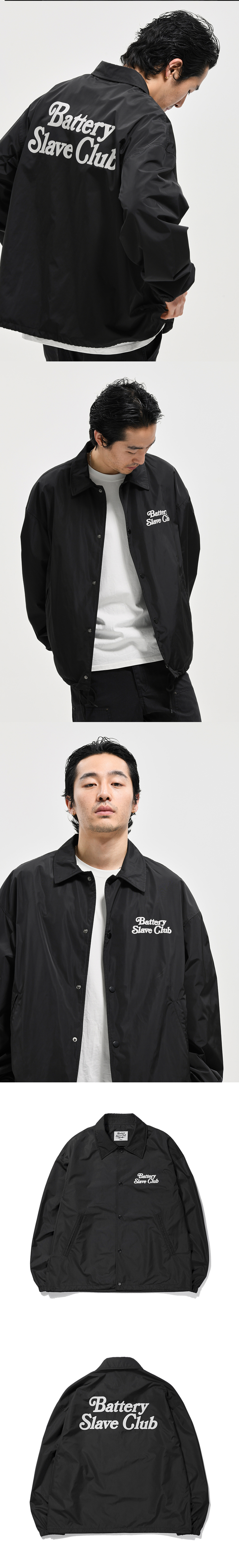 B.S.C COACH JACKET  BLACK