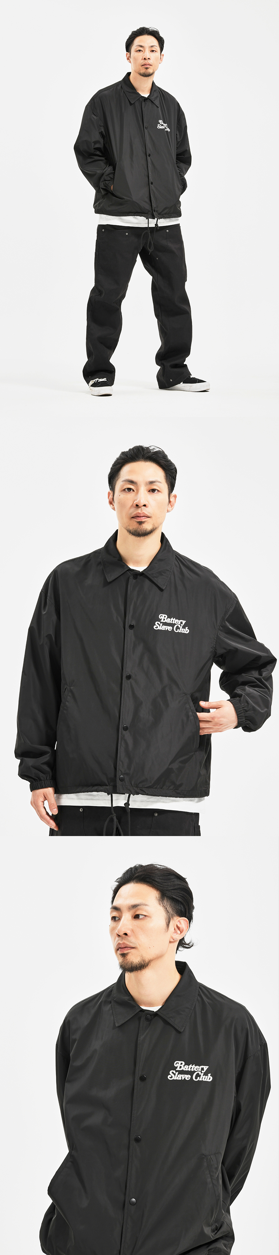 B.S.C COACH JACKET  BLACK