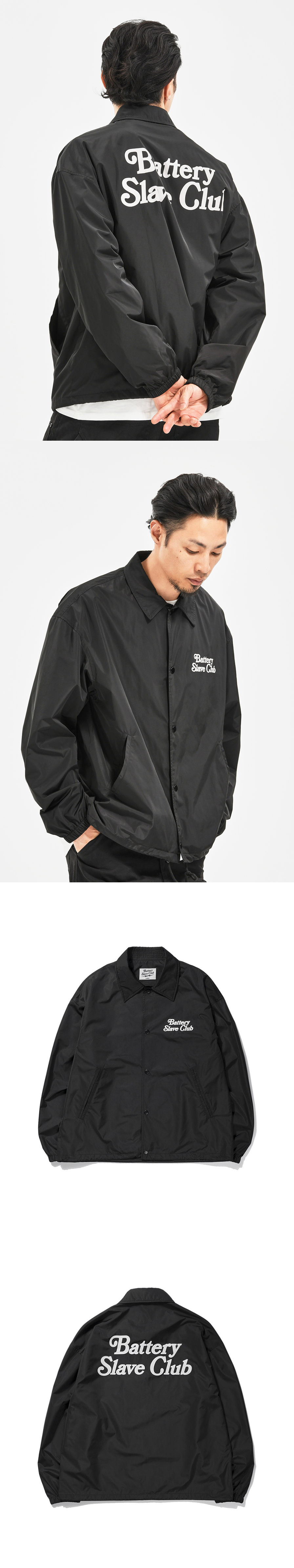 B.S.C COACH JACKET  BLACK