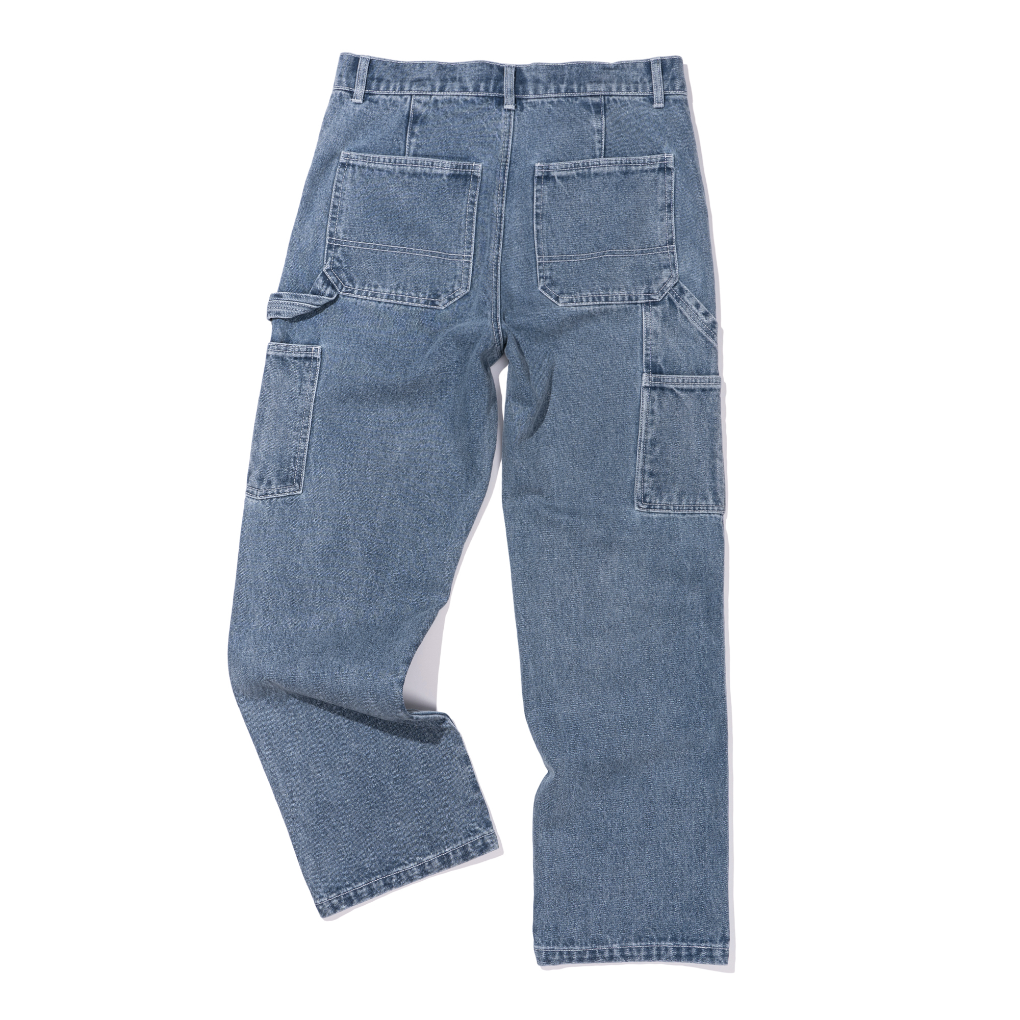 DOUBLE KNEE DENIM L/BLUE