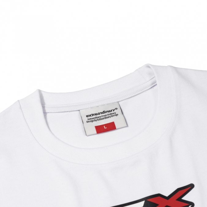 RACING SYMBOL TEE  WHITE