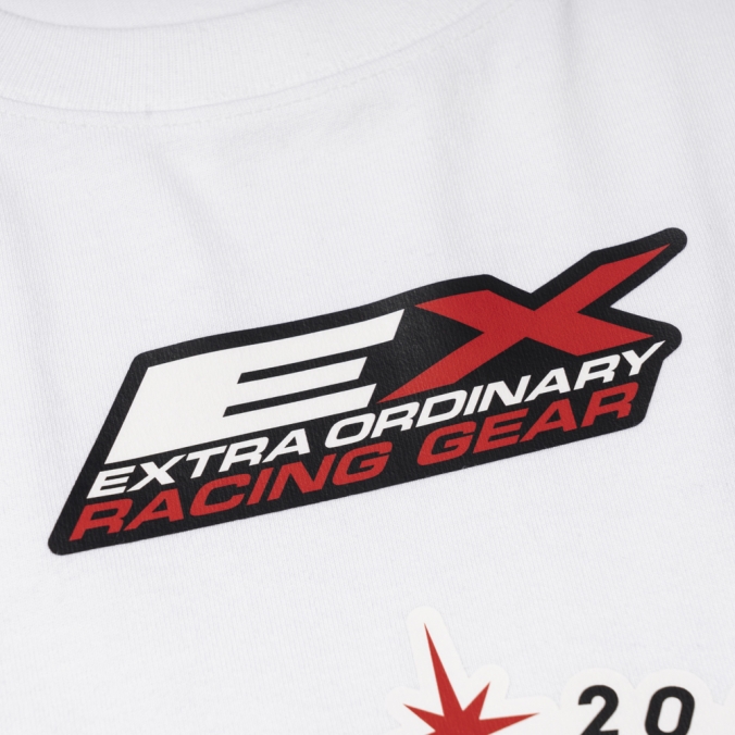 RACING SYMBOL TEE  WHITE