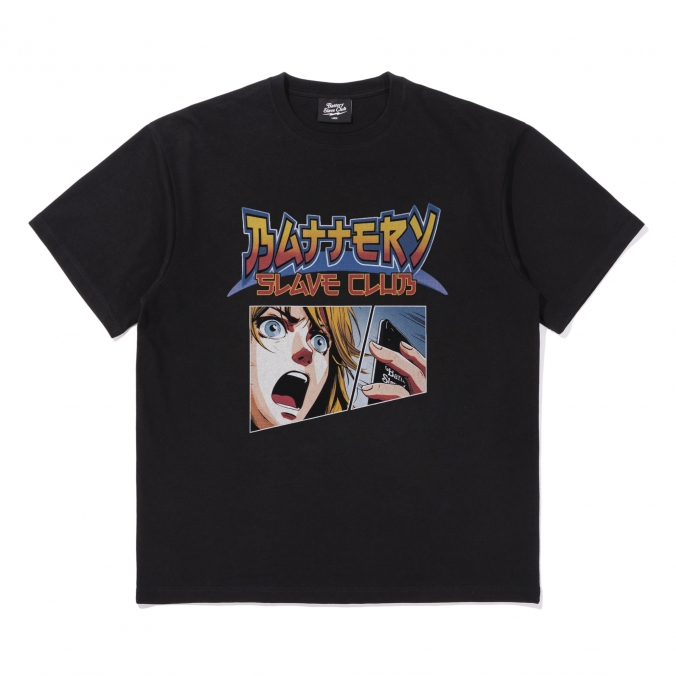 B.S.C ANIME TEE  BLACK