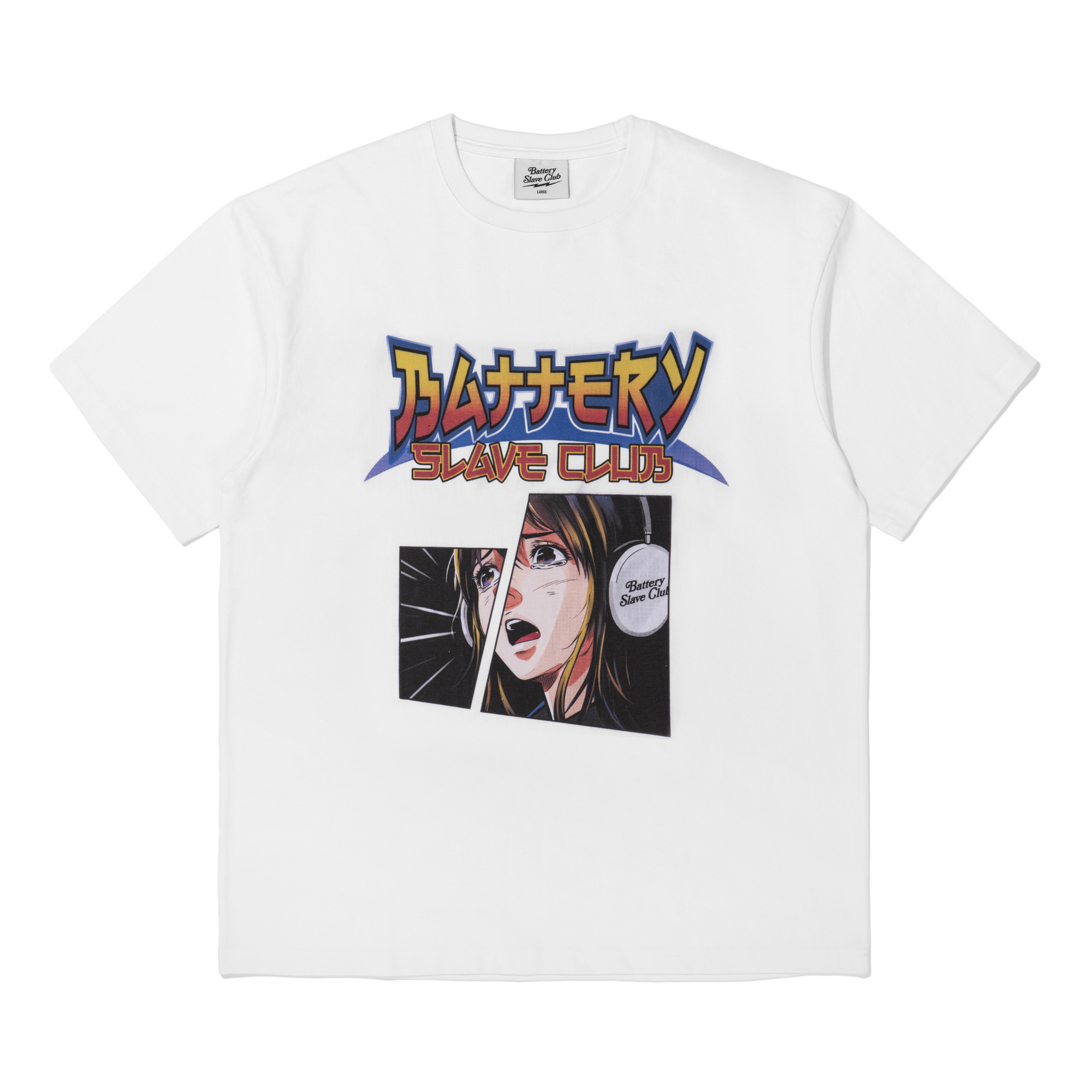 B.S.C ANIME TEE  WHITE