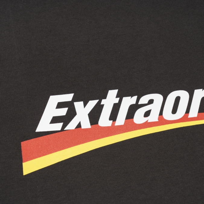 RACING LOGO TEE  CHARCOAL