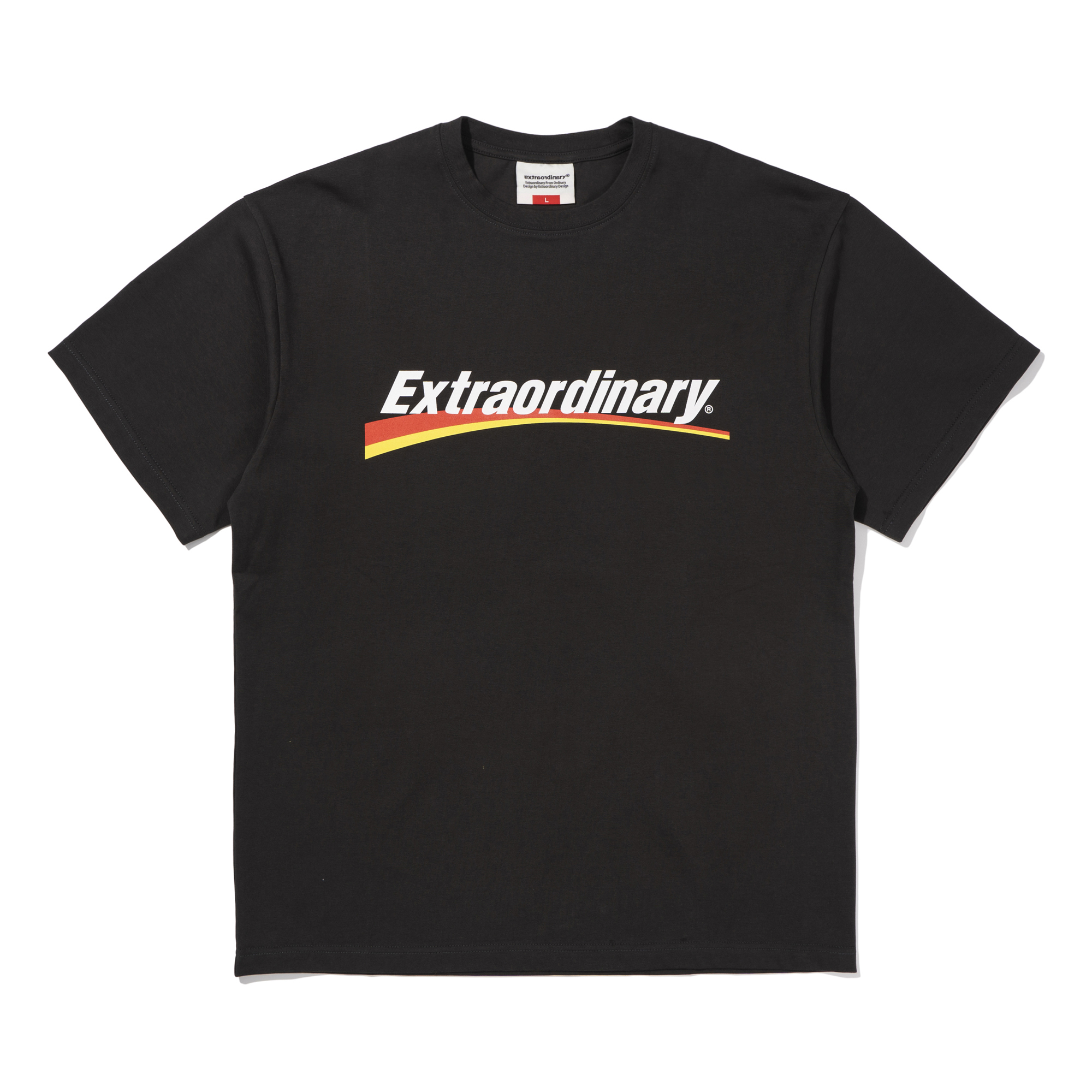 RACING LOGO TEE  CHARCOAL