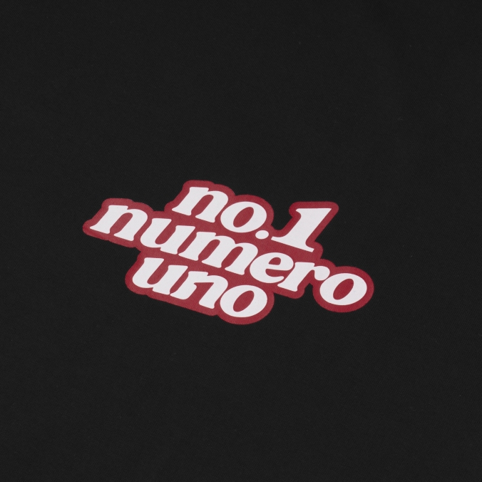 NO1 NUMERO TEE  BLACK