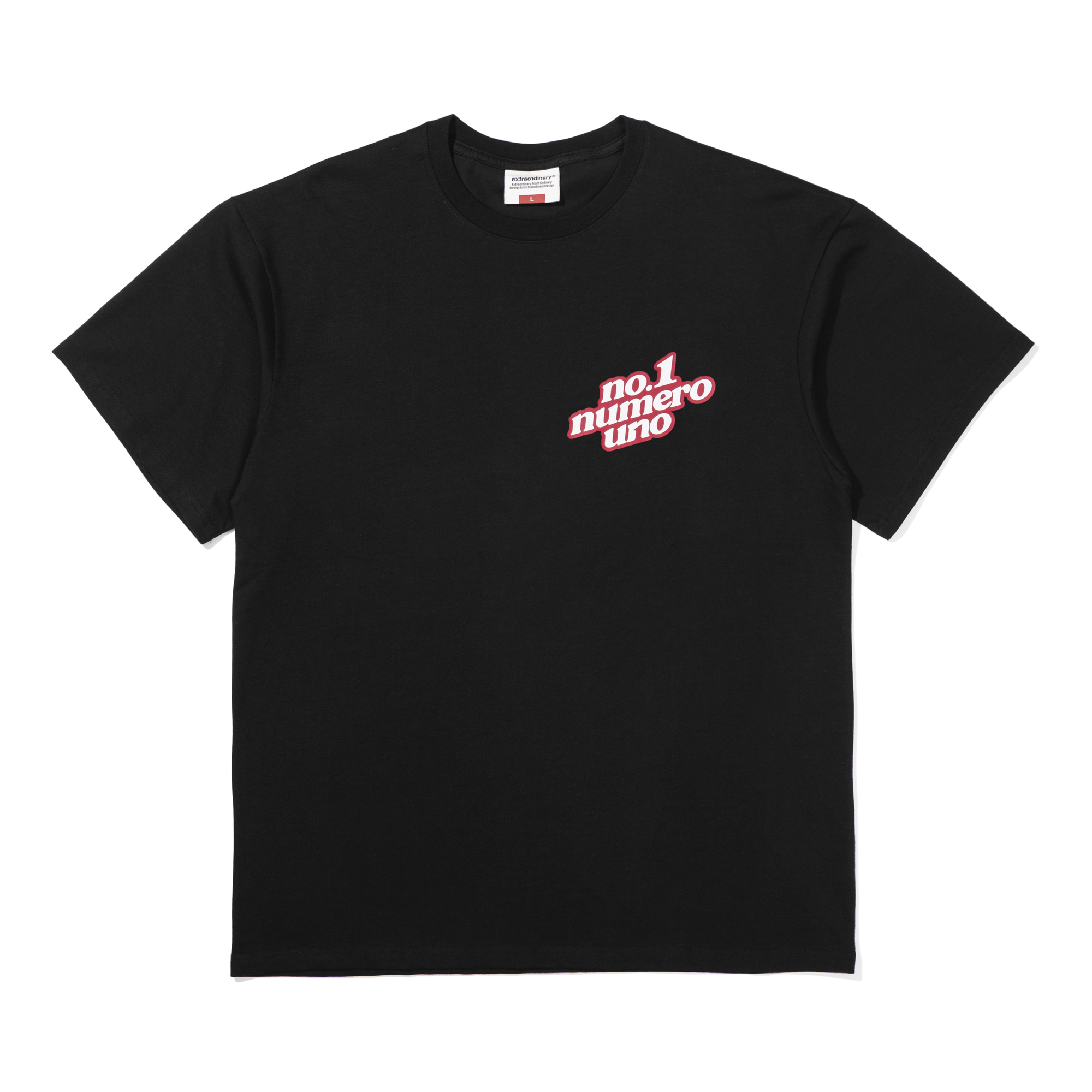 NO1 NUMERO TEE  BLACK