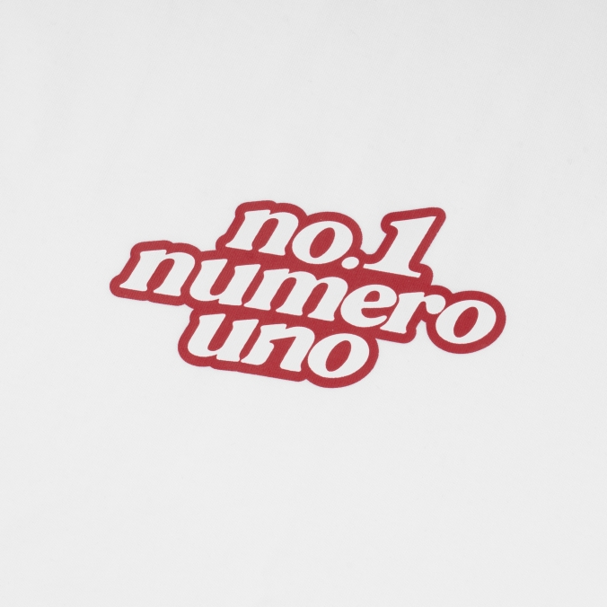 NO1 NUMERO TEE  WHITE