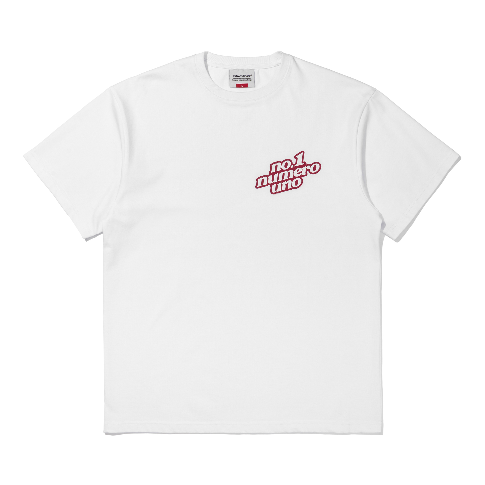 NO1 NUMERO TEE  WHITE