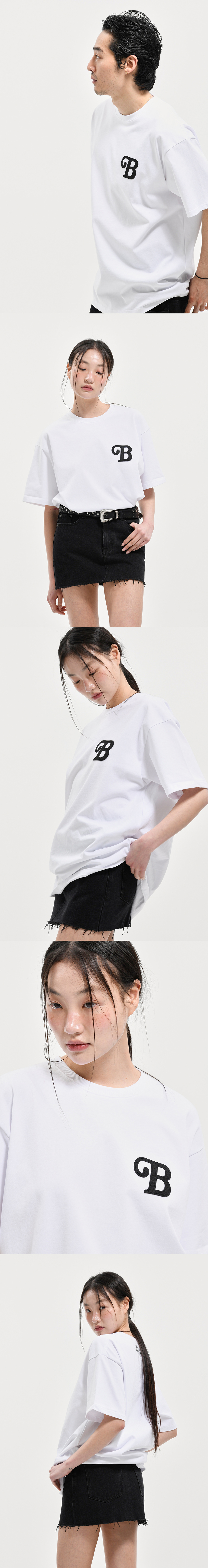 B.S.C SYMBOL TEE  WHITE