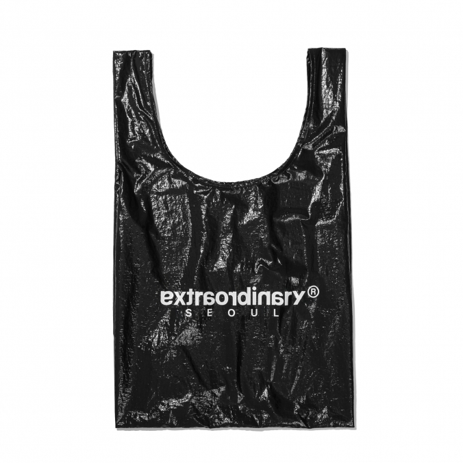 EX GLOSSY USABLE BAG   BLACK