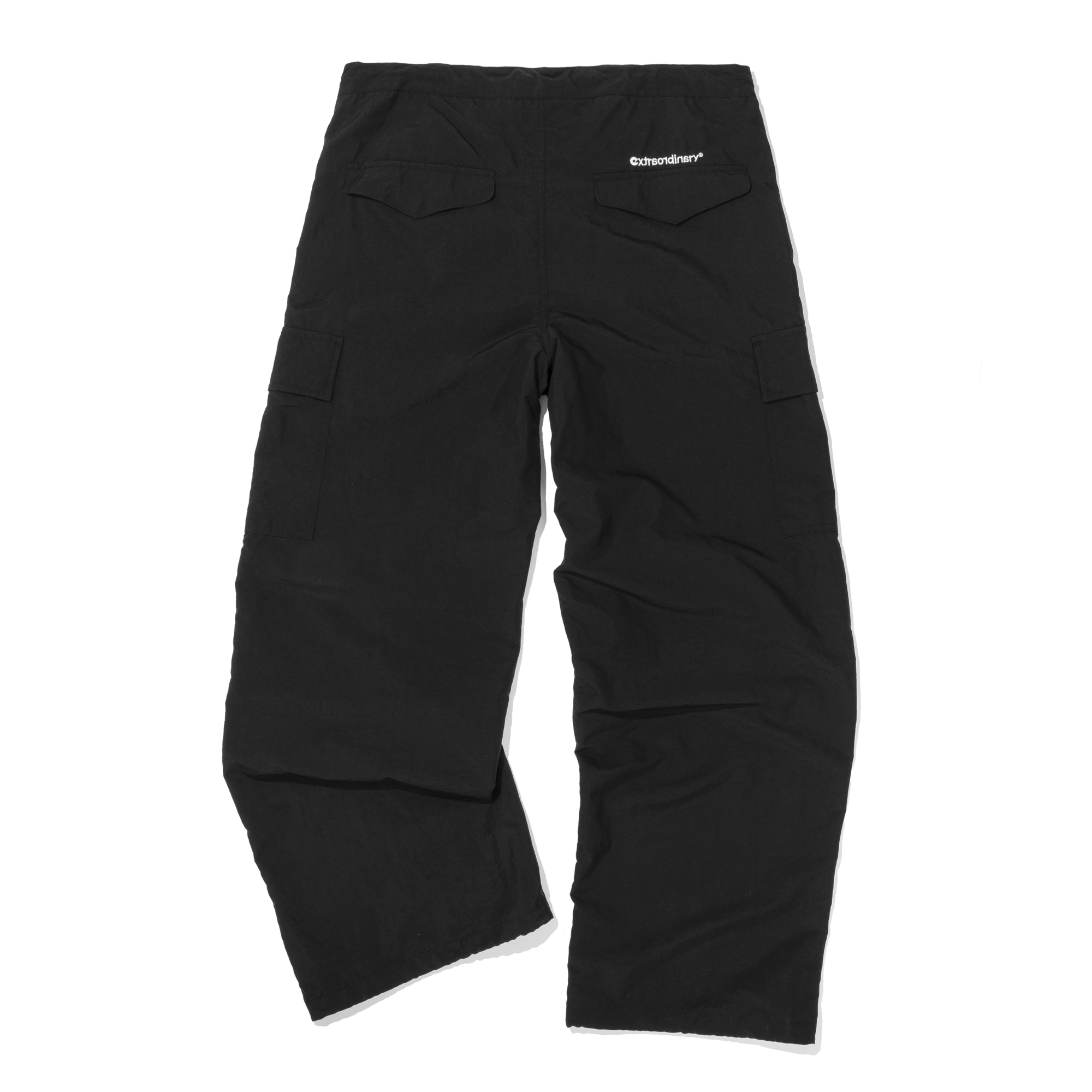 WOMEN PARACHUTE PANTS   BLACK