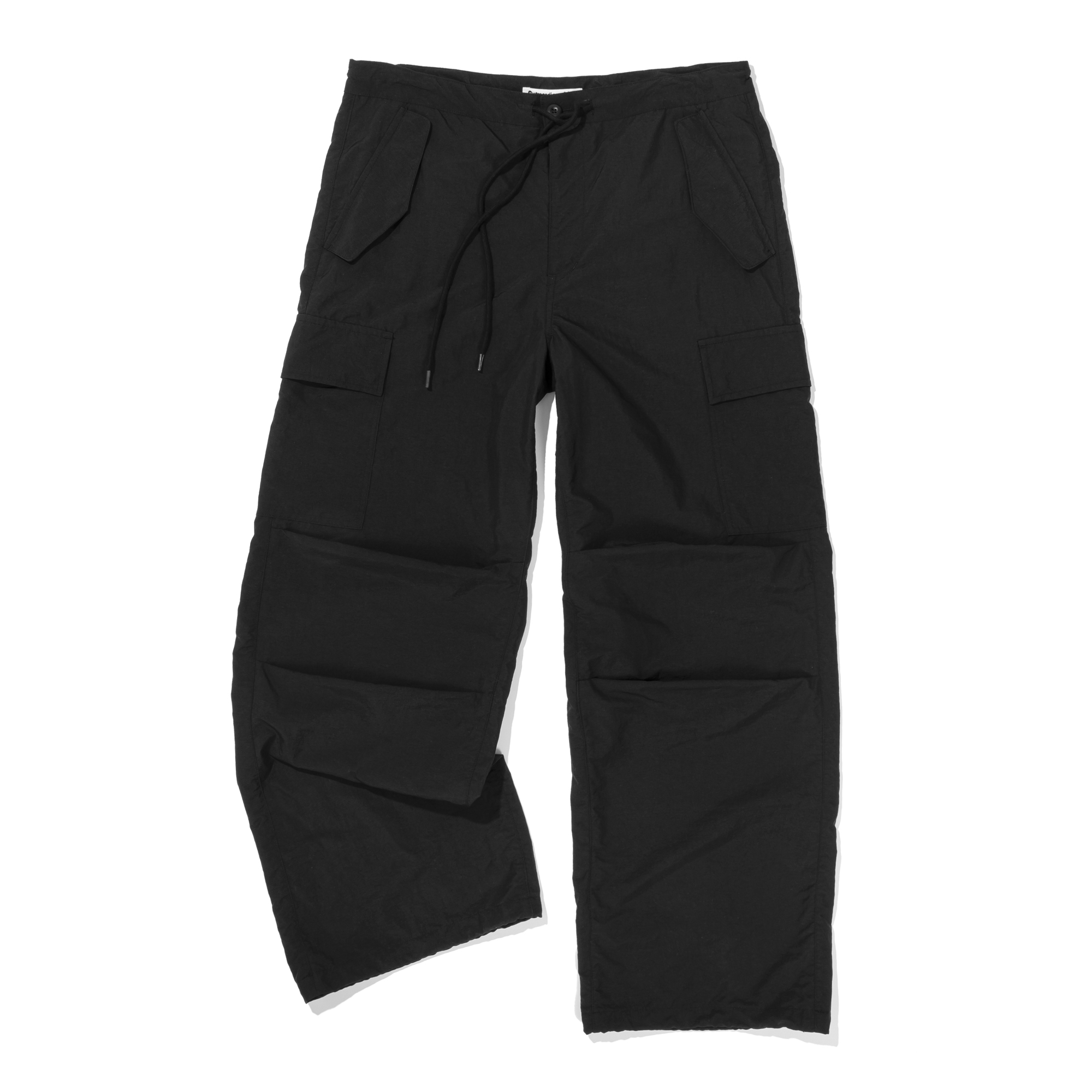 WOMEN PARACHUTE PANTS   BLACK