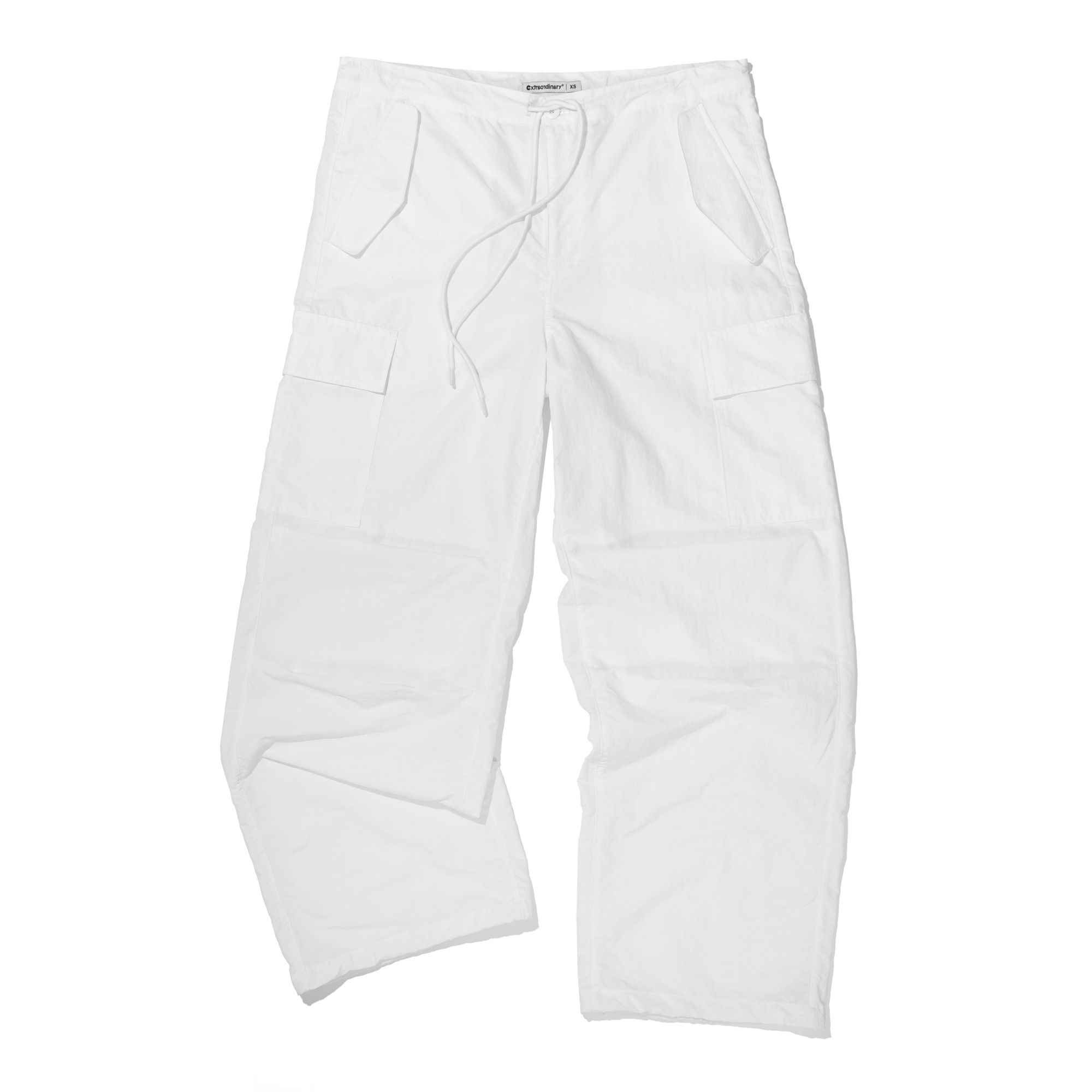 WOMEN PARACHUTE PANTS   OFF WHITE