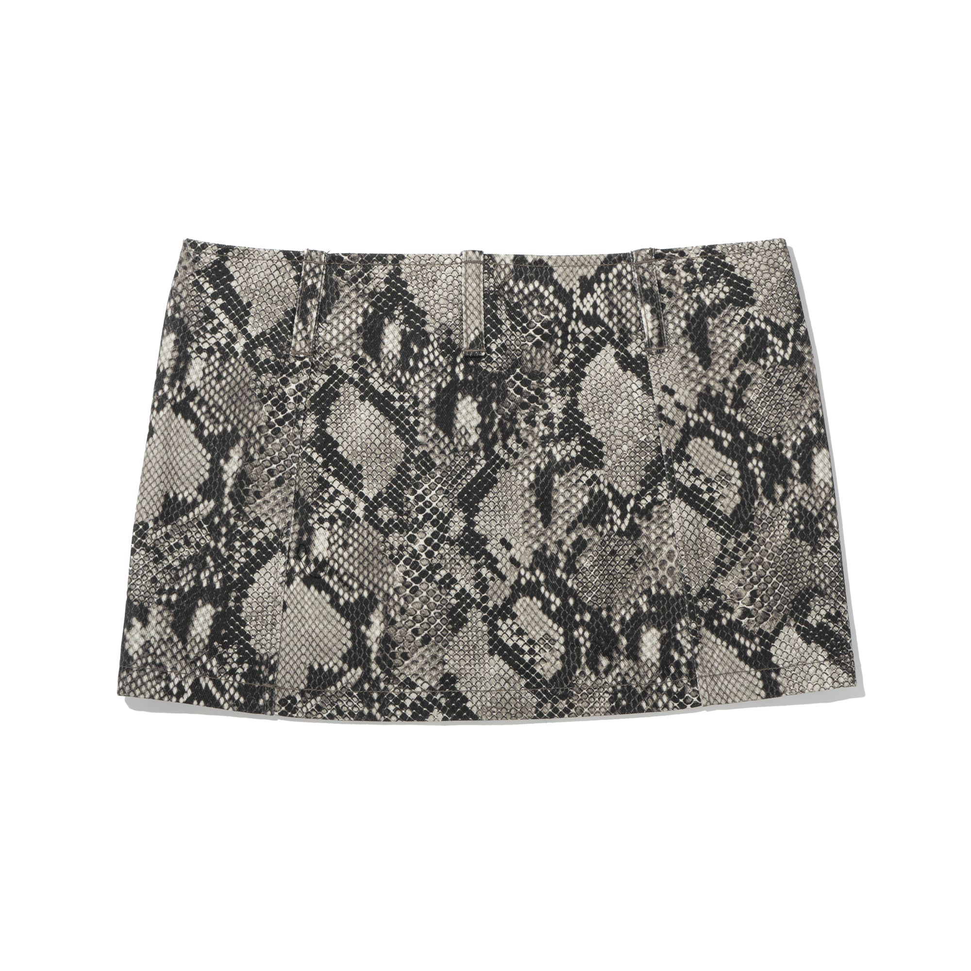 WOMEN PYTHON SKIRT   D/GREY