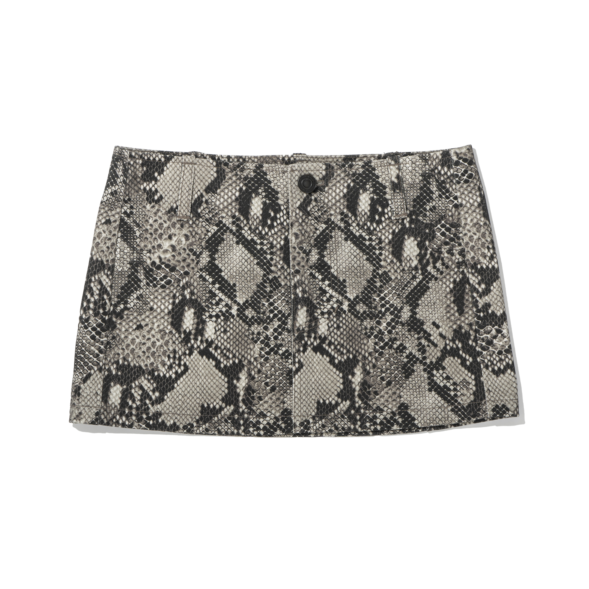 WOMEN PYTHON SKIRT   D/GREY