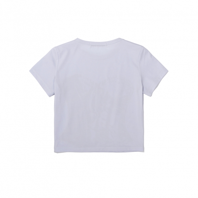 WOMEN BUSTIER TEE   L/BLUE