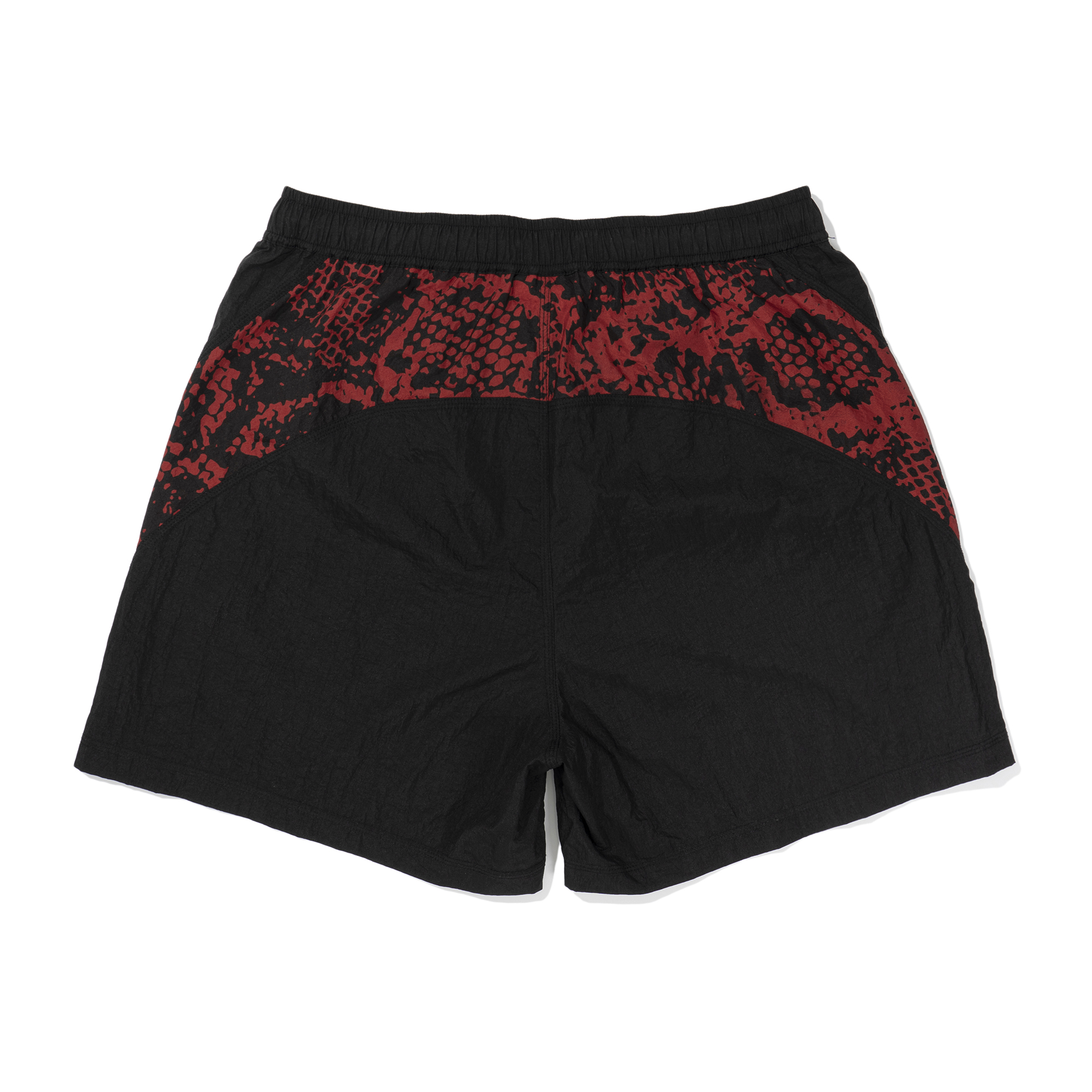 NYLON BLOCK SHORTS   RED