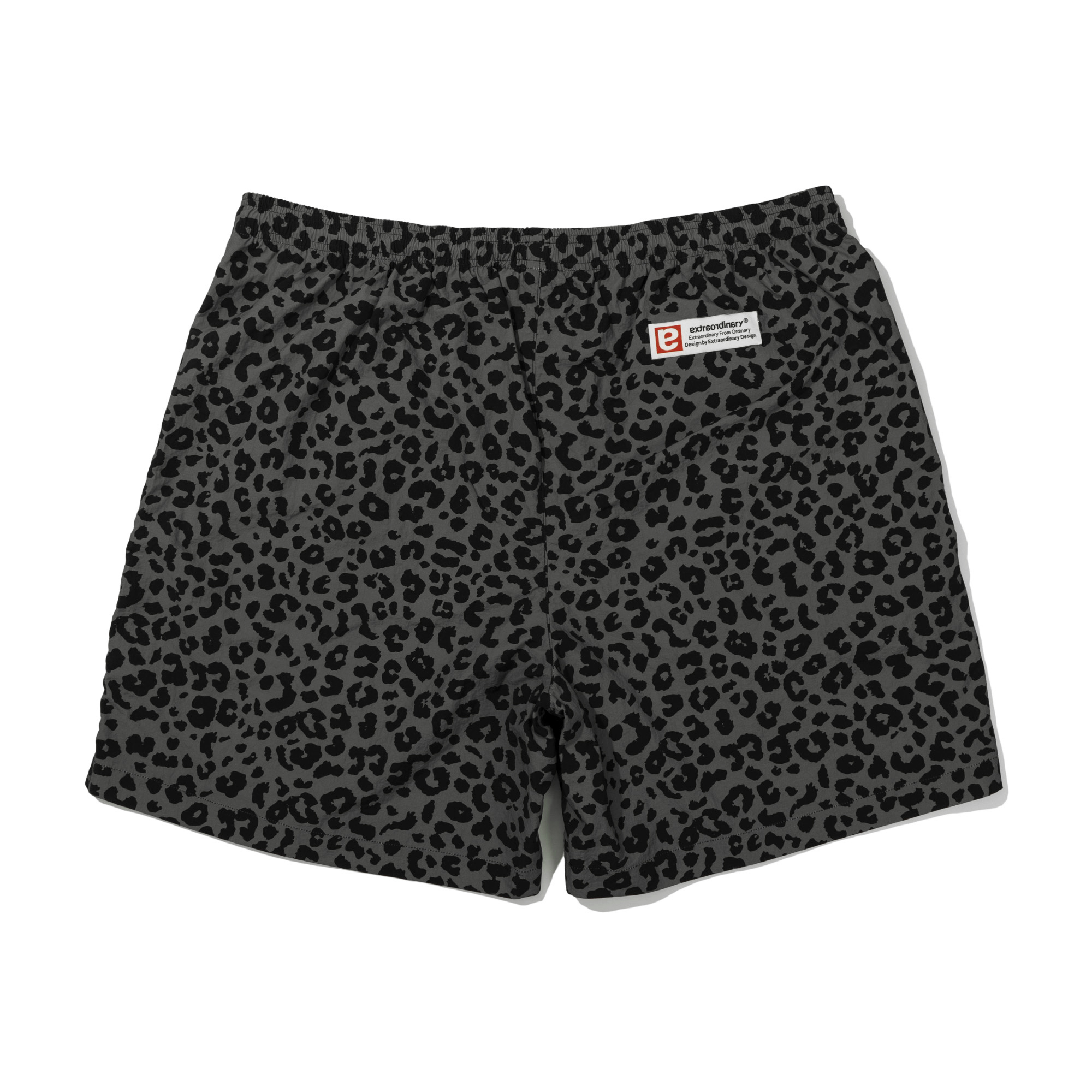 LEOPARD SHORTS   GRAY