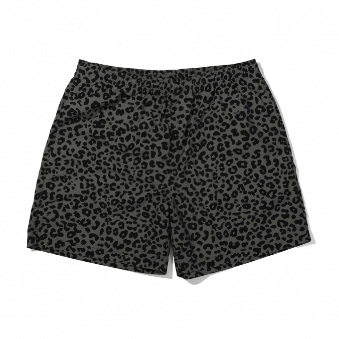 LEOPARD SHORTS   GRAY