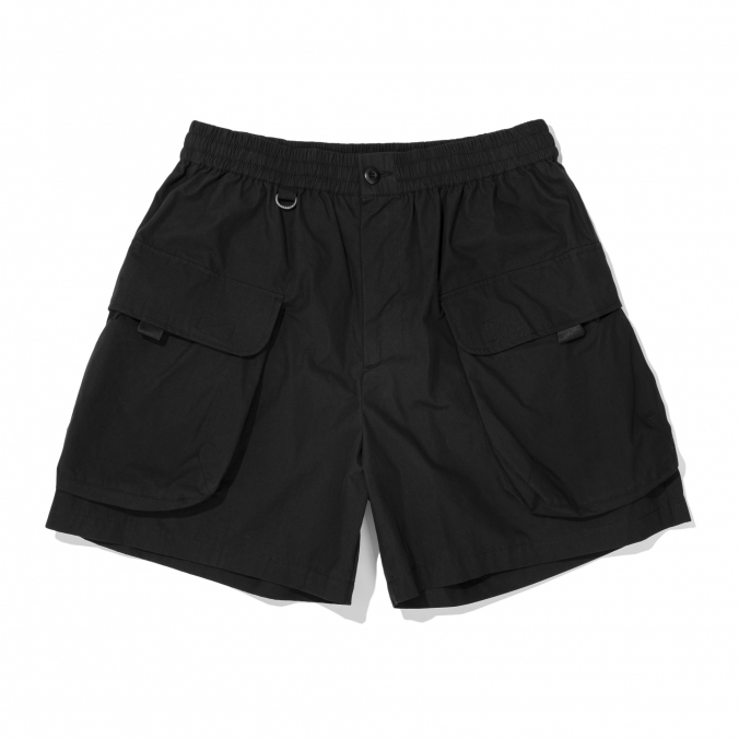 SOLID POCKET SHORTS   BLACK