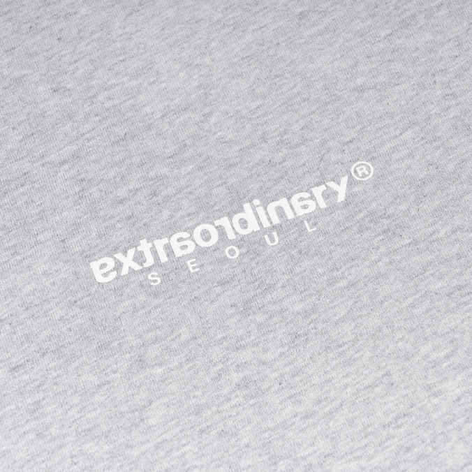 BASIC SMALL LOGO TEE   M/GREY