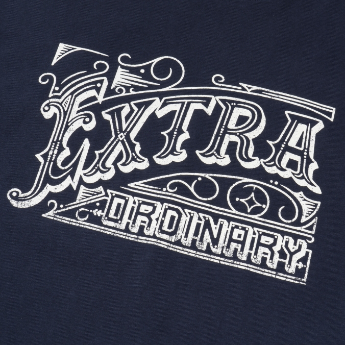 EX VINTAGE LOGO TEE   NAVY