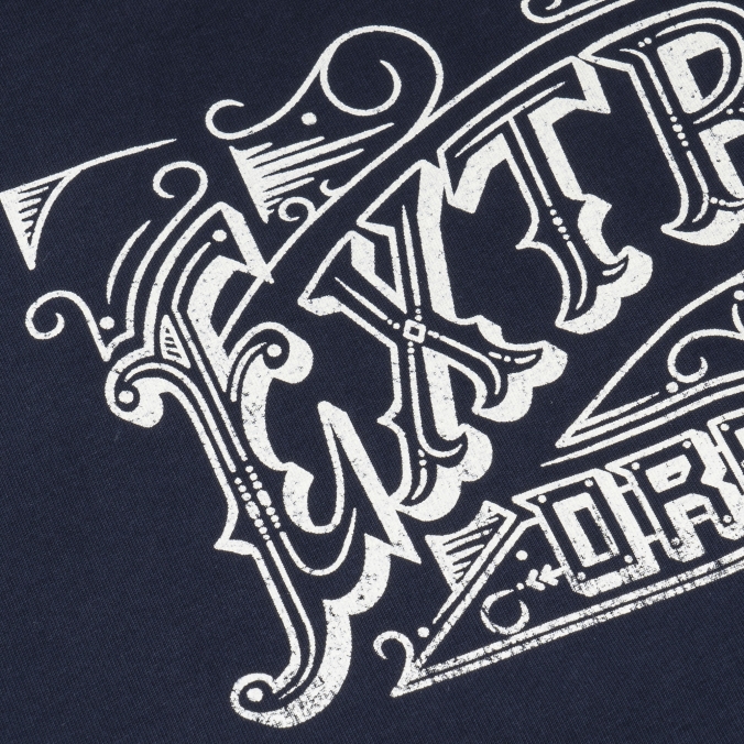 EX VINTAGE LOGO TEE   NAVY