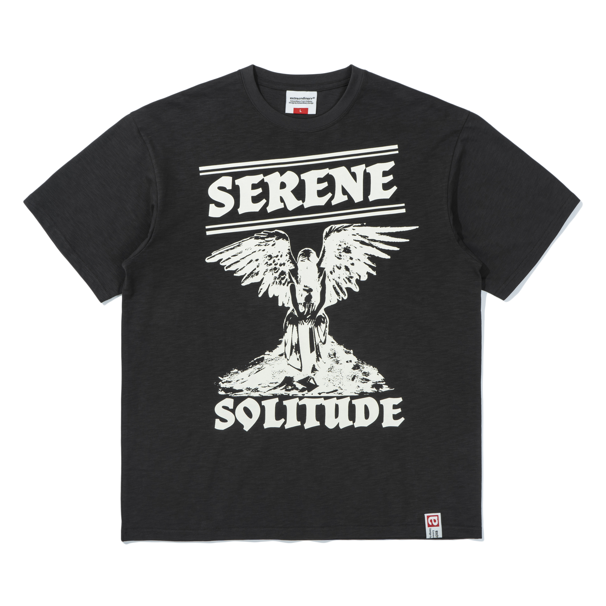 LONELY SERENE TEE   CHARCOAL