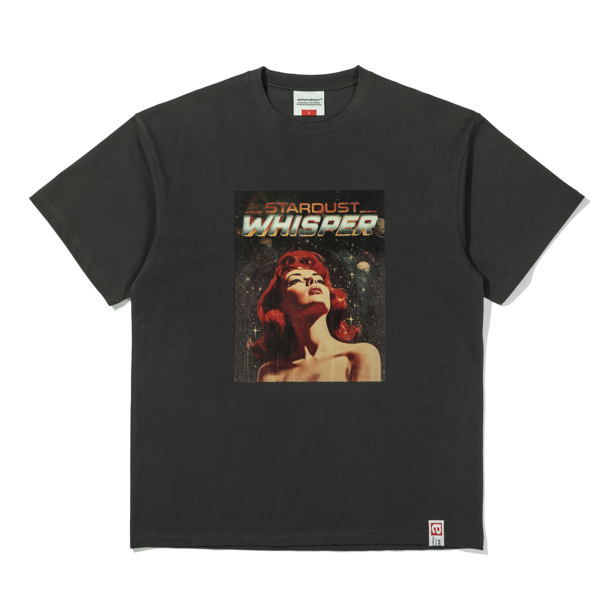 WHISPER TEE   CHARCOAL