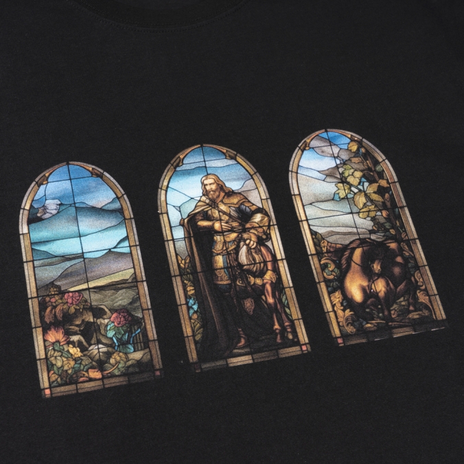 STAINED GLASS TEE   BLACK