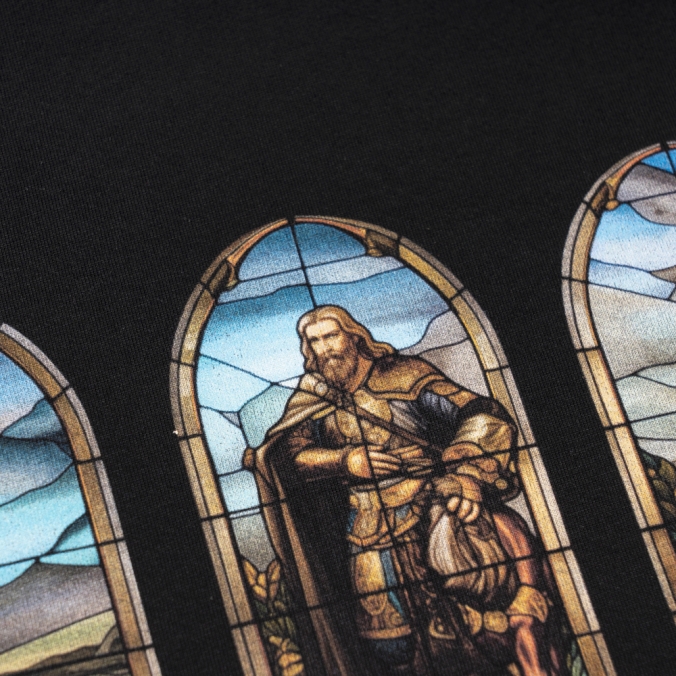 STAINED GLASS TEE   BLACK