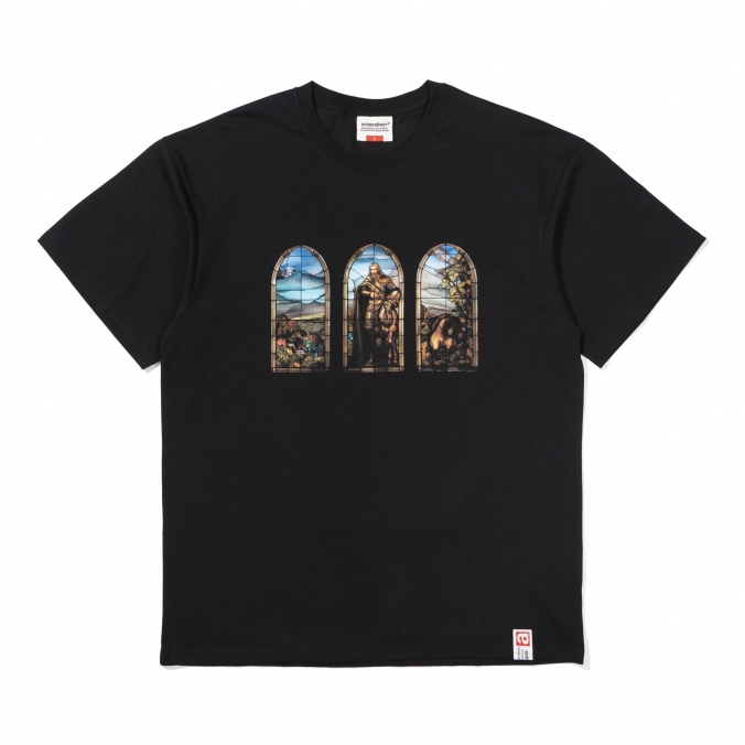 STAINED GLASS TEE   BLACK