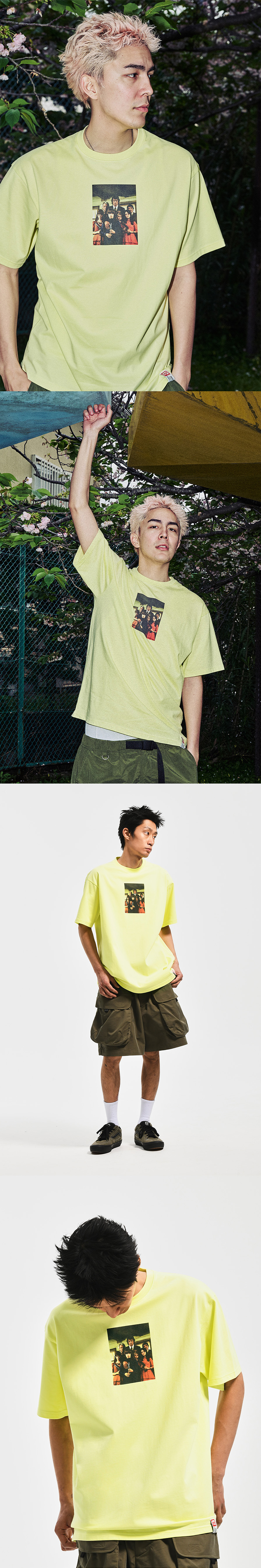 STRANGE FAMILY TEE   LIME