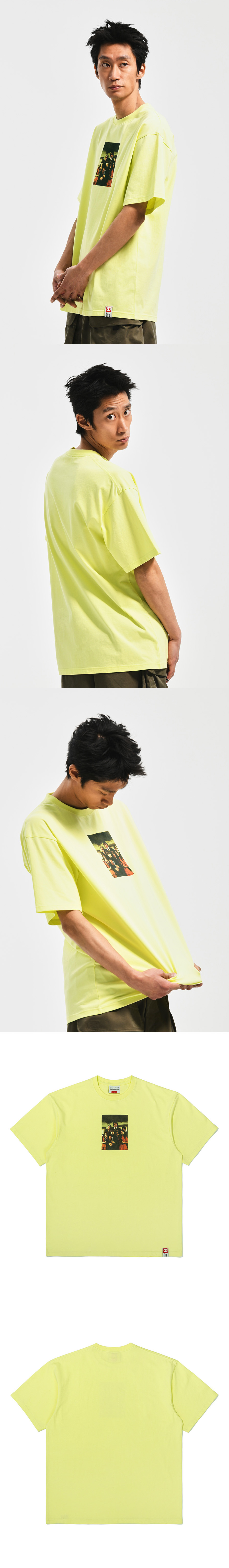 STRANGE FAMILY TEE   LIME