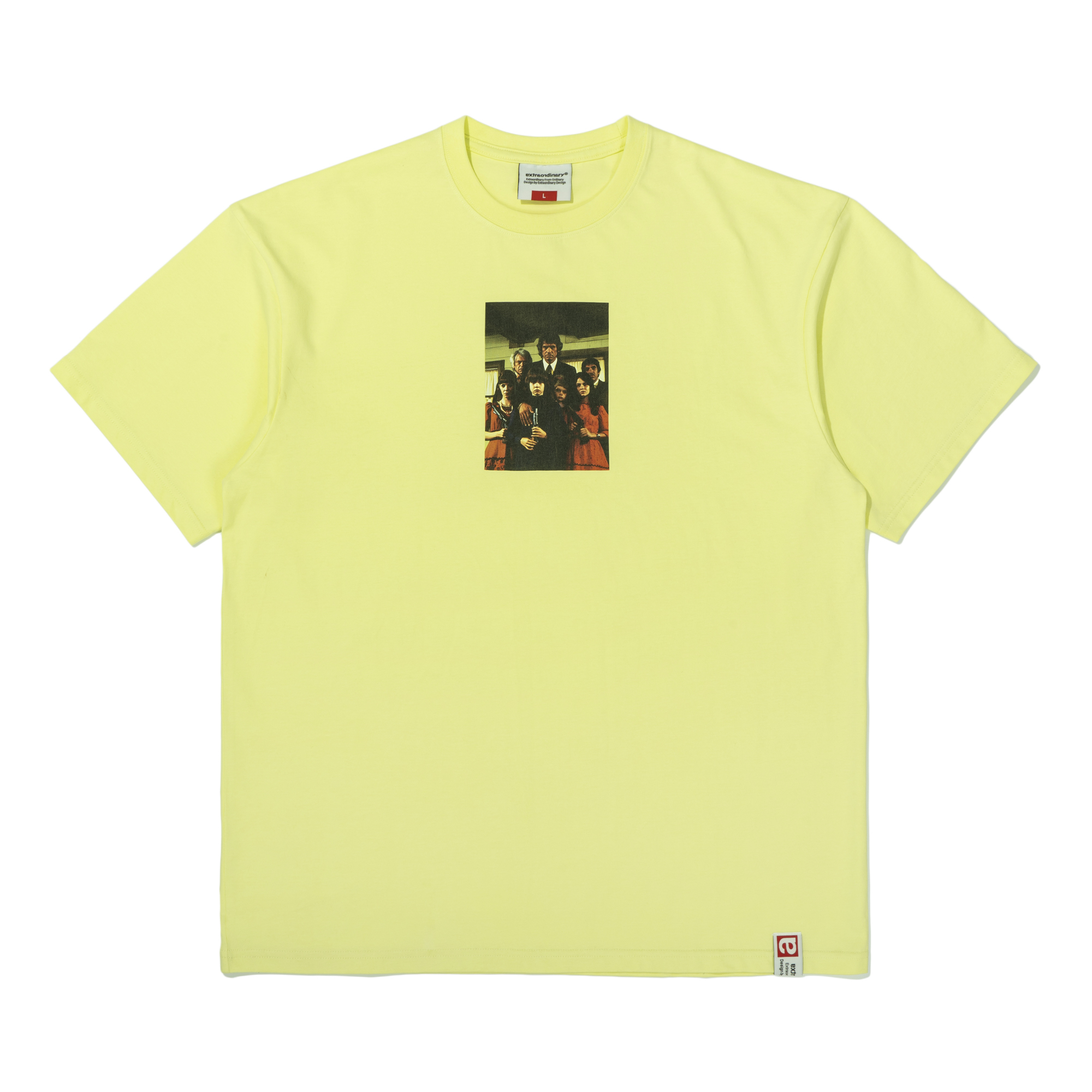 STRANGE FAMILY TEE   LIME