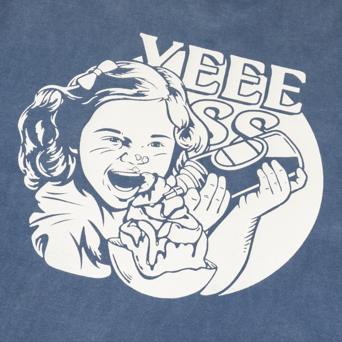 MISCHIEVOUS GIRL TEE   BLUE