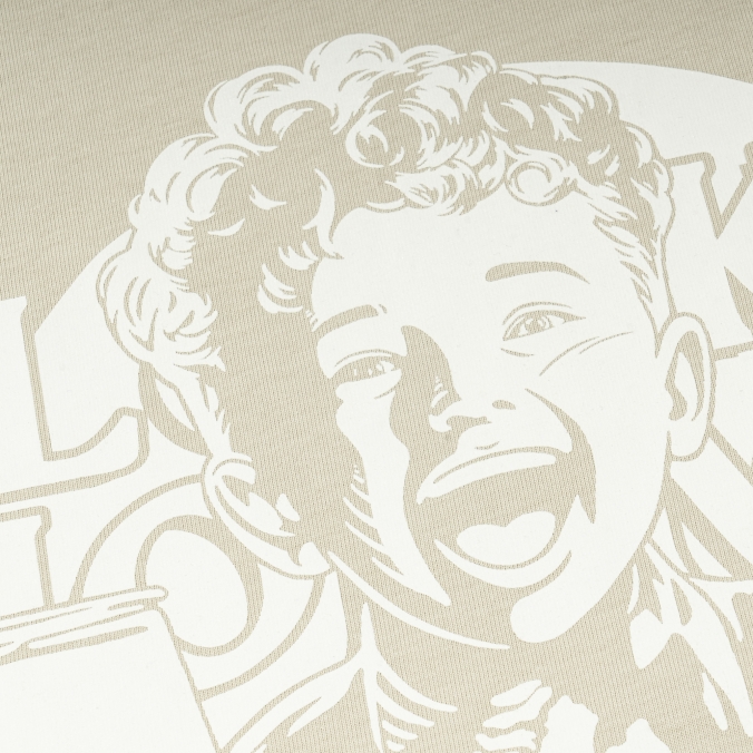 MISCHIEVOUS BOY TEE   BEIGE