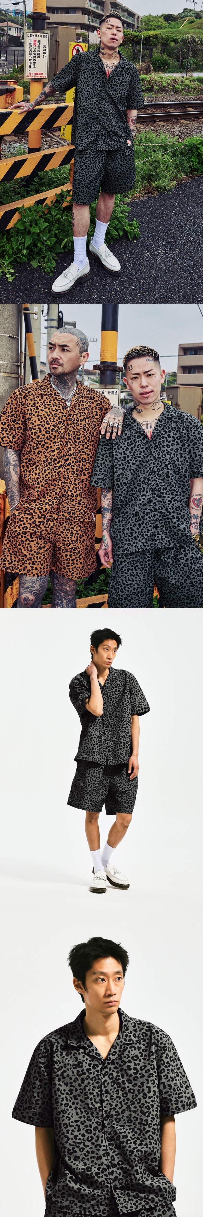 LEOPARD SHIRT   GRAY