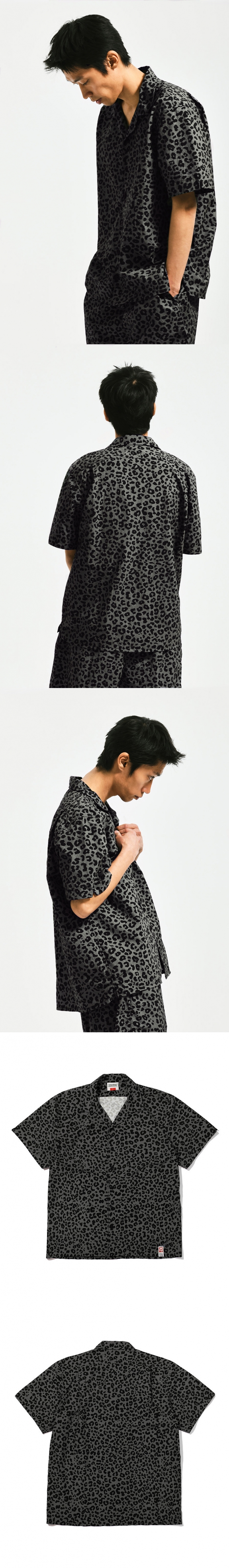 LEOPARD SHIRT   GRAY