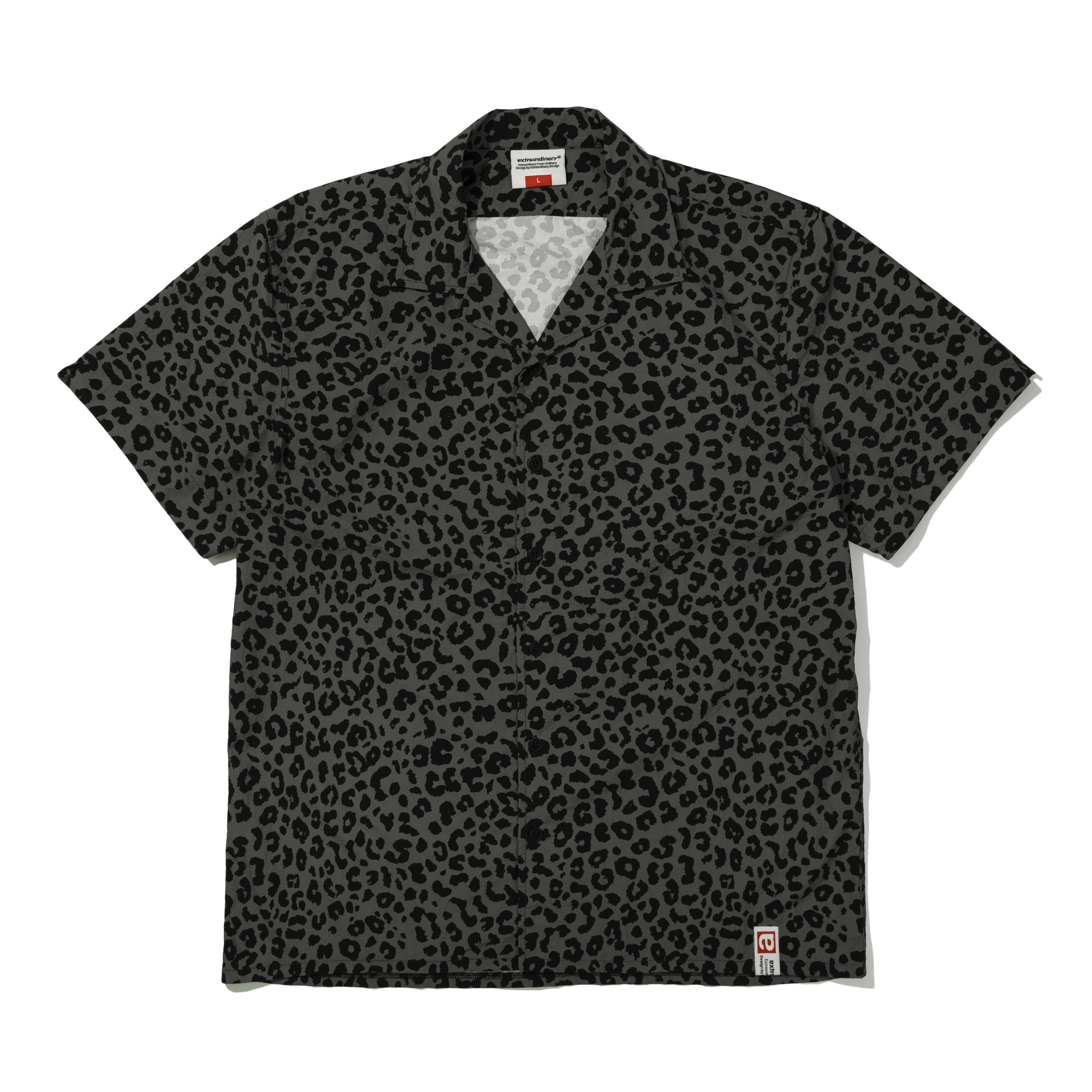 LEOPARD SHIRT   GRAY